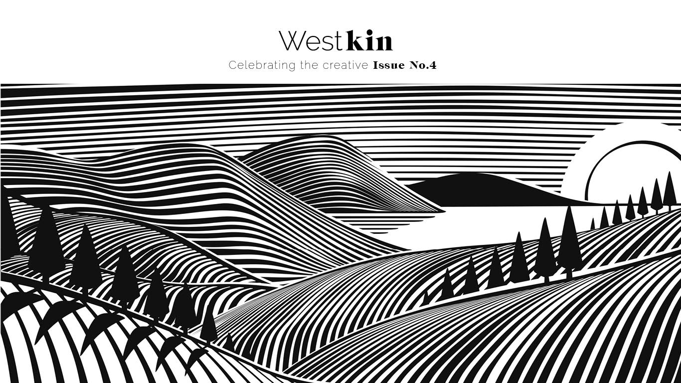 Cover of Issue 4, illustration by mal White for West Kin magazine