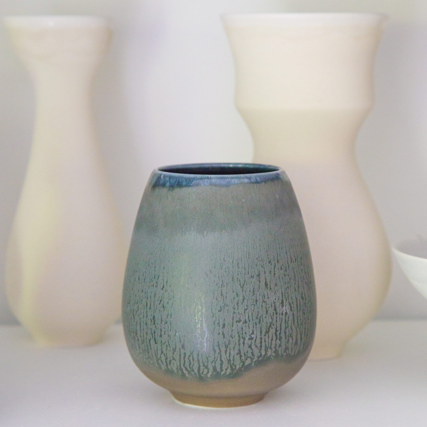 Amazing blue glaze on a Rachel Carter vessel featured in West Kin issue 4. photography by Sheryl Burson of westkin.co.nz