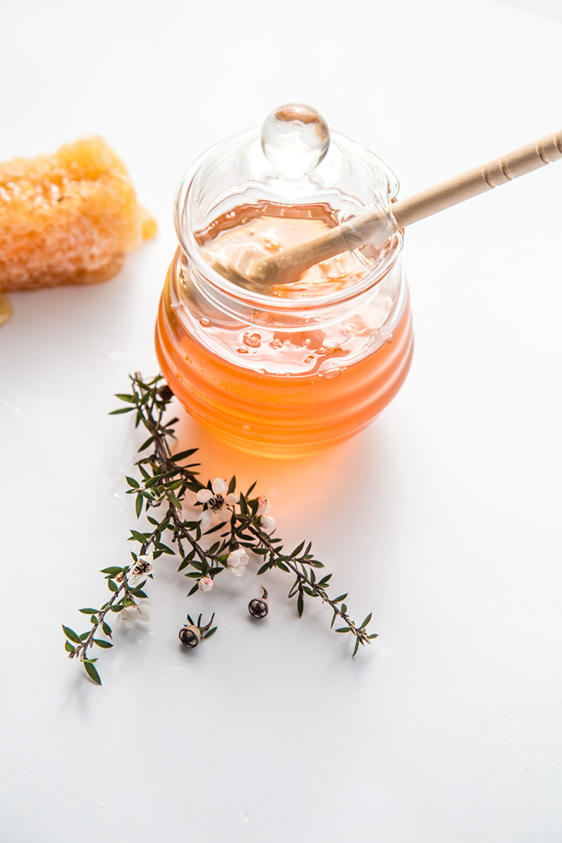 Honey and Manuka flower ingredients